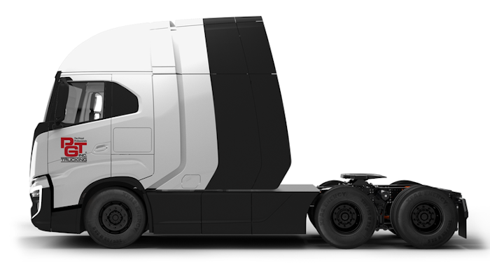 The Nikola Tre FCEV cabover will add an anticipated range up to 500 miles to PGT’s freight hauling fleet.
