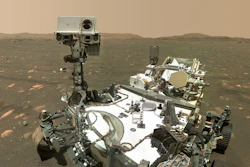 NASA’s Perseverance Mars rover took a selfie with the Ingenuity helicopter. This image was taken by the WATSON camera on the rover’s robotic arm on April 6, 2021, the 46th Martian day, or sol, of the mission.