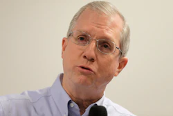 In a Sept. 21, 2016 file photo, Kevin Marsh, CEO of SCANA Corp., speaks to the media at the V.C. Summer Nuclear Station near Jenkinsville, S.C. Marsh and prosecutors have agreed to ask for a two-year prison sentence on federal and state charges he lied about the progress of two nuclear plants that were never finished. A judge will sentence Marsh Thursday, Oct. 7, 2021.