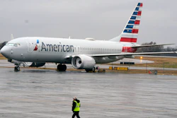 An American Airlines Boeing 737 Max jet plane at a maintenance facility in Tulsa, Okla., Dec. 2, 2020.