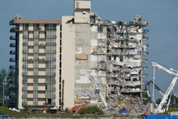 Partially collapsed Champlain Towers South condo building in Surfside, Fla., July 1, 2021.