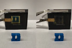 A demonstration of the “smart-window-like” portion of the passive heating and cooling technology.