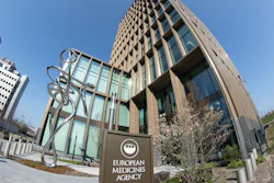 This file Tuesday, April 20, 2021 file photo shows an exterior view of the European Medicines Agency, EMA, in Amsterdam, Netherlands. The European Medicines Agency said on Tuesday, Oct. 4 the booster doses “may be considered at least 6 months after the second dose for people aged 18 years and older.”