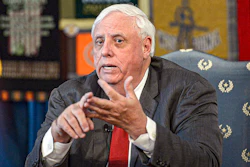 In this March 12, 2020, file photo, West Virginia Gov. Jim Justice speaks during a news conference at the State Capitol in Charleston, W.Va.