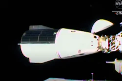 This image from video provided by NASA shows the SpaceX Dragon docking with the International Space Station, Thursday, Nov. 11, 2021. A SpaceX capsule carrying four astronauts pulled up Thursday at the International Space Station, their new home until spring. It took 21 hours for the flight from NASA’s Kennedy Space Center to the glittering outpost.