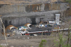 This April 14, 2009, file photo, shows the new Parkway underground mine in Central City, Ky. A group of former coal company officials will go on trial in Kentucky next week for allegedly skirting federal rules meant to reduce deadly dust in underground mines.