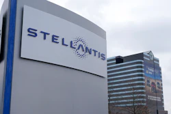 The Stellantis sign outside is shown on Jan. 19, 2021 at the Chrysler Technology Center in Auburn Hills, Mich. Stellantis is recalling more than 240,000 diesel heavy-duty trucks, Wednesday, Nov. 17, mainly in North America to fix fuel pumps that can fail and cause engine stalling.