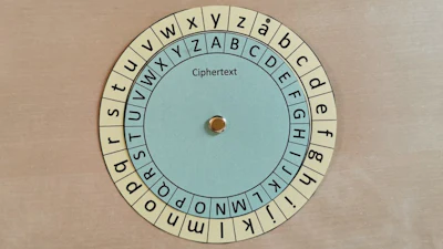 Students crack a secret message using this Caesar wheel as part of a challenge.