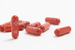 This undated file image provided by Merck & Co. shows their new antiviral medication molnupiravir. An experimental COVID-19 drug that could soon become the first U.S.-authorized pill to treat the coronavirus faces one final hurdle Tuesday: A panel of government experts will scrutinize data on the medication from drugmaker Merck.