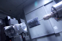 By integrating abrasive tools in the machining process, complex parts with cross-drilled holes and other difficult-to-access features can be deburred, honed, surface finished, etc. in-house, at less cost
