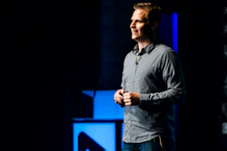 Dave Bateman, CEO of Entrata, speaks during StartFEST at the Covey Center for the Arts, Provo, Utah, Sept. 2, 2015.