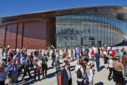 Spaceport America hangar in Upham, N.M., Oct. 17, 2011.