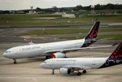 Brussels Airlines planes at Brussels Airport, May 12, 2020.