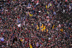 Crowd during a rally in Washington, Jan. 6, 2021.