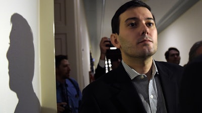 Martin Shkreli after an appearance on Capitol Hill in Washington, Feb. 4, 2016.