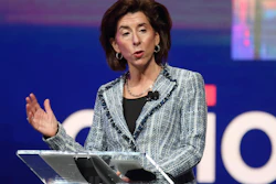 U.S. Commerce Secretary Gina Raimondo speaks at an Intel factory announcement, Newark, Ohio, Jan. 21, 2022.