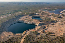 The Kidston pumped hydro project in Australia uses an old gold mine for reservoirs.