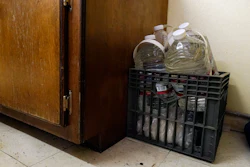 The city's ongoing water woes sometimes requires the area water to be shut off without warning.
