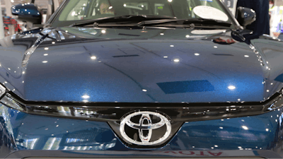 Toyota show room in Tokyo, Oct. 18, 2021.