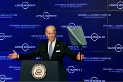 Vice President Joe Biden speaks at the Edward M. Kennedy Institute for the United States Senate, on Oct. 19, 2016 in Boston, about the White House's cancer 'moonshot' initiative.