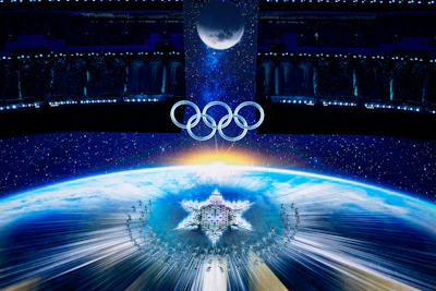 Dancers perform during the opening ceremony of the 2022 Winter Olympics, Friday, Feb. 4, 2022, in Beijing.
