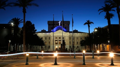 The Arizona Capitol, Phoenix, April 15, 2020.