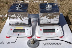 Researchers test two identical outdoor experimental setups placed next to each other.