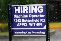 Plenty of places hiring, and more people looking for jobs.