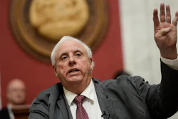 West Virginia Gov. Jim Justice gives his State of the State speech in the House Chambers, Thursday, Jan. 27, 2022, at the West Virginia State Capitol in Charleston, W.Va.