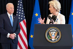 President Joe Biden and European Commission President Ursula von der Leyen, Brussels, March 25, 2022.