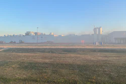 Smoke continues to linger March 17 after a fire at Nestle's prepared foods plant in Jonesboro, AR.