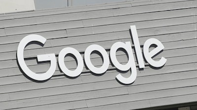 A Google sign is shown on the company campus in Mountain View, Calif., on Sept. 24, 2019. Google is fortifying its cloud services with a $5.4 billion acquisition of cyber security firm Mandiant, the companies announced Tuesday, March 8, 2022.