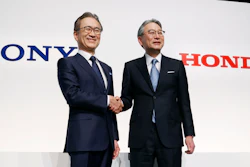 Two big names in Japanese electronics and autos are joining forces to produce an electric vehicle together.Sony Group Corp. and Honda Motor Co. agreed to set up a joint venture this year to start selling an electric vehicle by 2025, both sides said Friday.