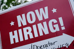 A 'now hiring' sign in Garnet Valley, Pa., May 10, 2021.