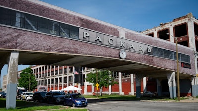 This photo shows the former Packard Motor Car Company campus, May 16, 2017 in Detroit. A judge has deemed the deteriorating Packard plant on Detroit's east side a public nuisance and ordered it's Peruvian owner to tear the former auto factory down. Wayne County Circuit Court Judge Brian Sullivan wrote in a March 31,2022, order that Fernando Palazuelo and his Arte Express Detroit must remove all rubbish and debris from the sprawling site that covers several city blocks and demolish all buildings and structures on the property.