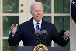 President Joe Biden speaks in the Rose Garden of the White House, in Washington, Nov. 19, 2021. Biden's administration is taking steps to expand availability of the life-saving COVID-19 antiviral treatment Paxlovid. It's trying to reassure doctors that there is ample supply for people at high risk of severe illness or death from the virus.