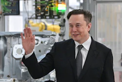 Tesla CEO Elon Musk attends the opening of the Tesla factory Berlin Brandenburg in Gruenheide, Germany, Tuesday, March 22, 2022. Elon Musk is taking a 9.2% stake in Twitter. Musk purchased approximately 73.5 million shares, according to a regulatory filing.