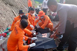 An overloaded truck hit a cliff and flipped over near an illegal gold mine in Indonesia's West Papua province on Wednesday, killing a number of people and leaving others injured, police said.
