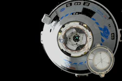 This image from NASA TV shows the Boeing Starliner approaching the International Space Station, Friday, May 20, 2022. Boeing's astronaut capsule has arrived at the International Space Station in a critical repeat test flight. Only a test dummy was aboard the capsule for Friday's docking, a huge achievement for Boeing after years of false starts.