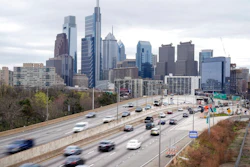 Traffic moves along the Interstate 76 highway in Philadelphia. The Senate on Thursday, May, 26, 2022, confirmed former California pollution regulator Steven Cliff to run the National Highway Traffic Safety Administration.