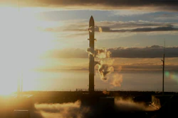 In this photo released by Rocket Lab, Rocket Lab's Electron rocket sits on the launch pad on the Mahia peninsula in New Zealand on May 17, 2022. NASA plans to send up a satellite to track a new orbit around the moon which it hopes to use in the coming years to once again land astronauts on the lunar surface.