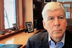 This screen shot from video, shows former Michigan Gov. Rick Snyder, during his Zoom hearing in the 67th District Court in Flint, Mich., on Jan. 18, 2020. A judge had no authority to issue indictments in the Flint water scandal, the Michigan Supreme Court said Tuesday, June 28, 2022 in an extraordinary decision that wipes out charges against former Gov. Snyder, his health director and seven other people.