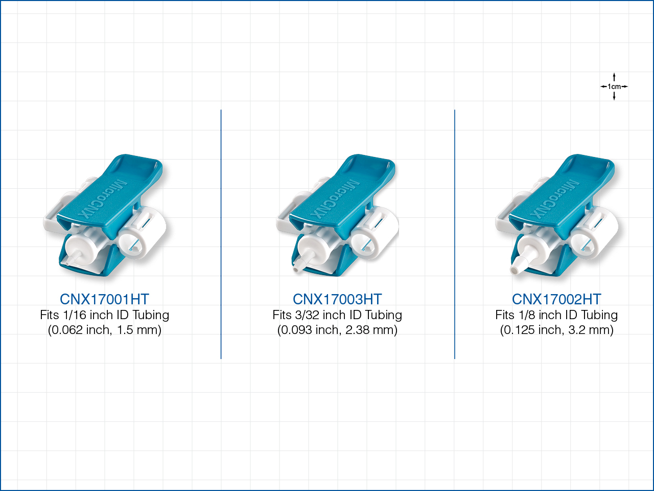 Qosina carries the complete series of AseptiQuik and MicroCNX micro-connectors.