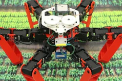 A walking robot that uses sky polarization for navigation.