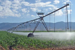 A center-pivot irrigation system in Arizona.