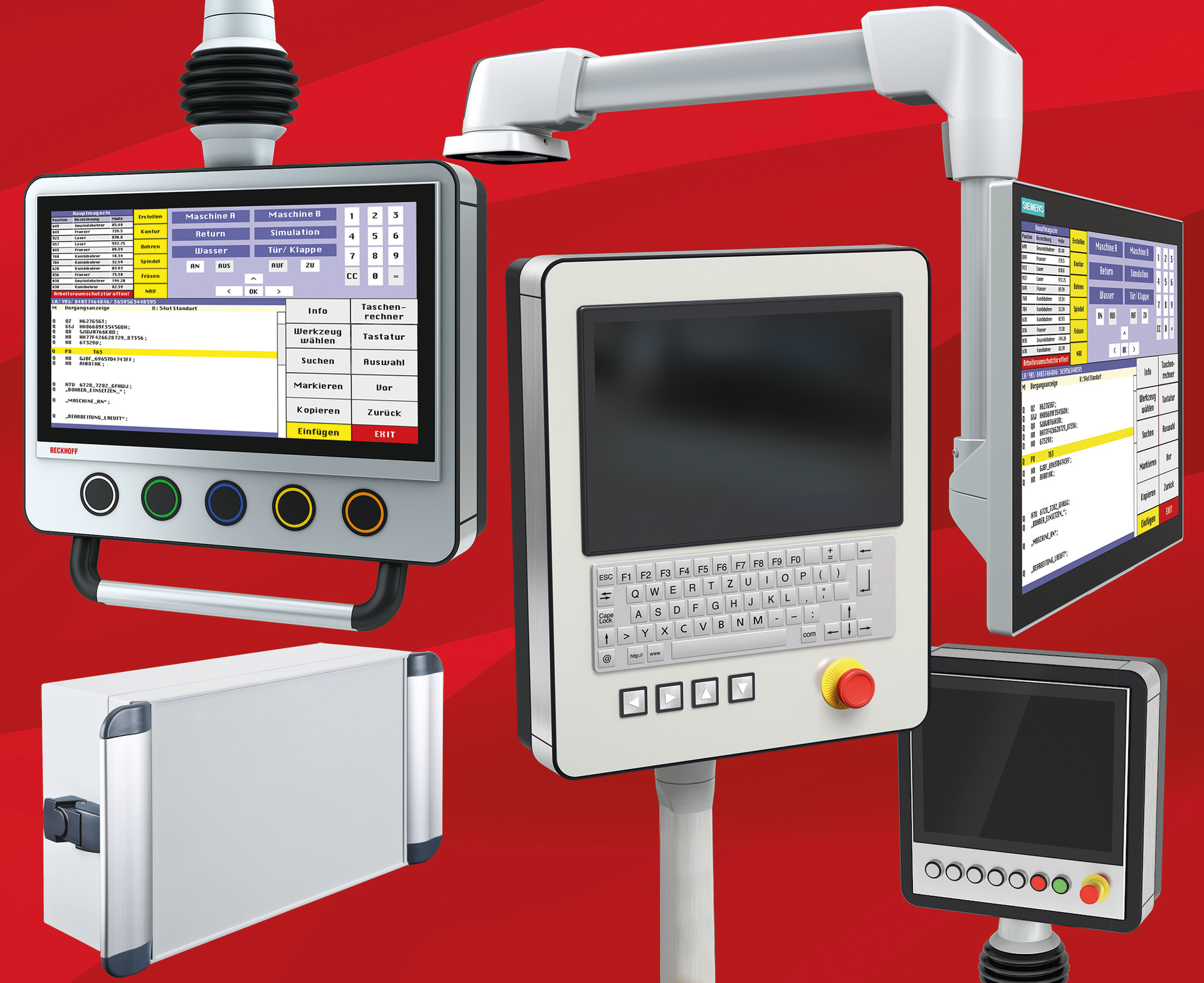 They work for a range of applications involving displays, touchscreens and flush integration of PCs.