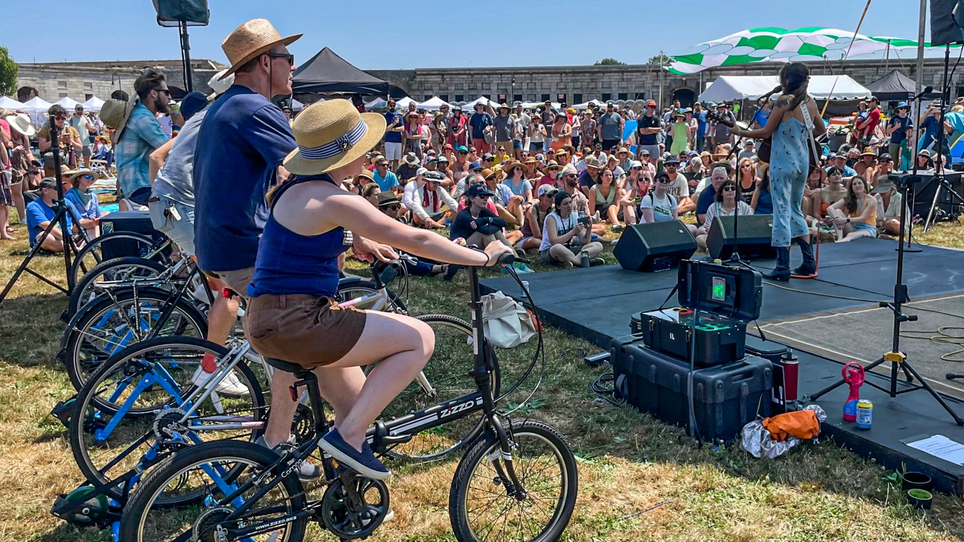 Newport Folk Festival Includes Stage Powered by Bicycles - Vimarsana News