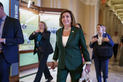 House Speaker Nancy Pelosi, D-Calif., walks to her office after the House aligned the bipartisan chips bill designed to encourage more semiconductor companies to build chip plants in the United States, at the Capitol in Washington, Thursday, July 28, 2022.