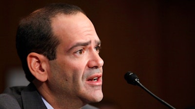 Neil Barofsky, the Treasury Department's special inspector general for the Troubled Assets Relief Program, testifies before the Senate Finance Committee on Capitol Hill in Washington, Tuesday, April 20, 2010. Barofsky, a monitor appointed by a federal judge in the wake of a United Auto Workers bribery and embezzlement scandal, says the union has been uncooperative, withholding information on additional misconduct allegations.