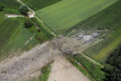 Experts are poised to investigate the site of a plane crash in northern Greece to determine whether any dangerous chemicals or explosive cargo remains.
